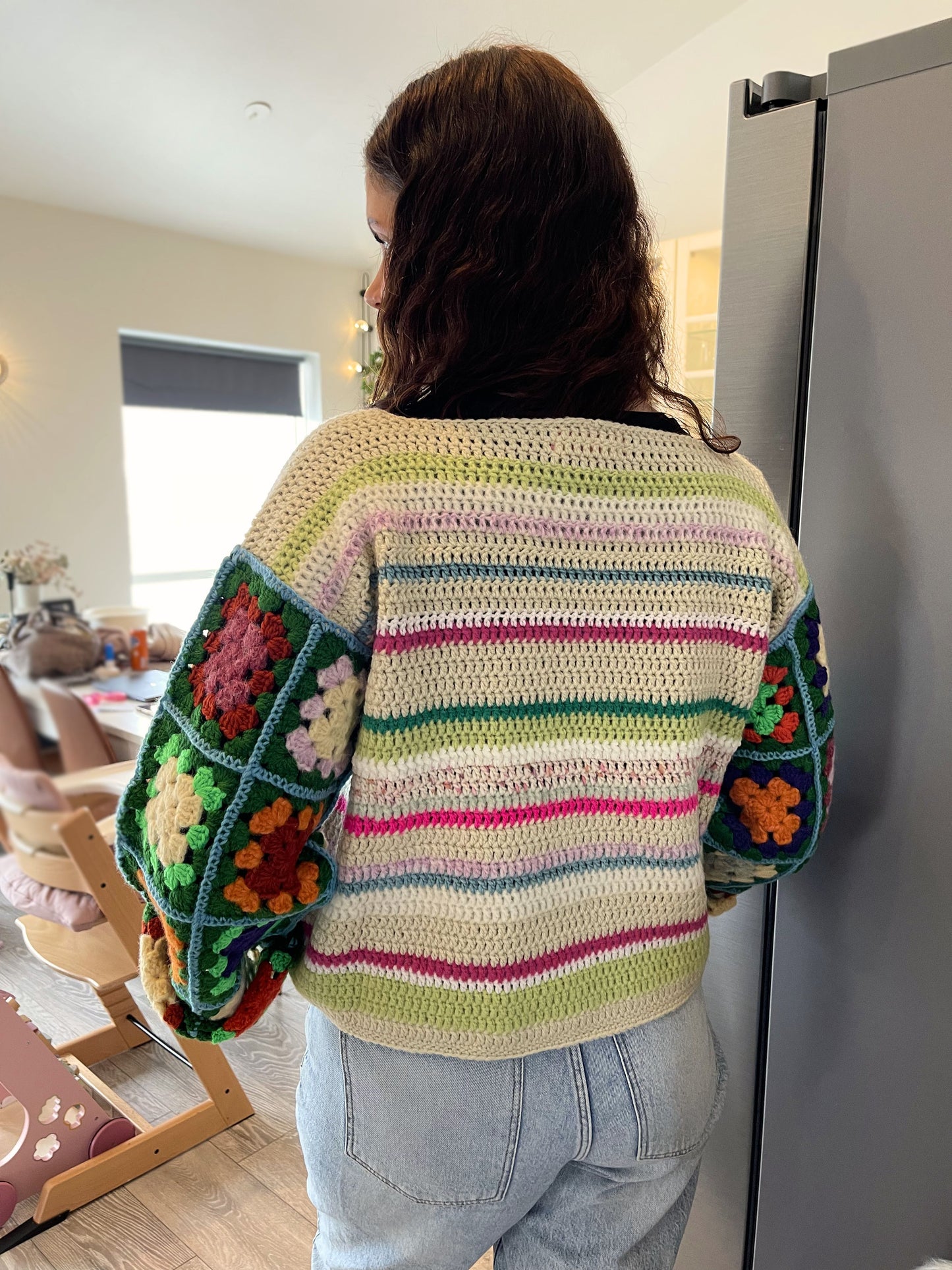 Grænablóm peysa | Rósalína