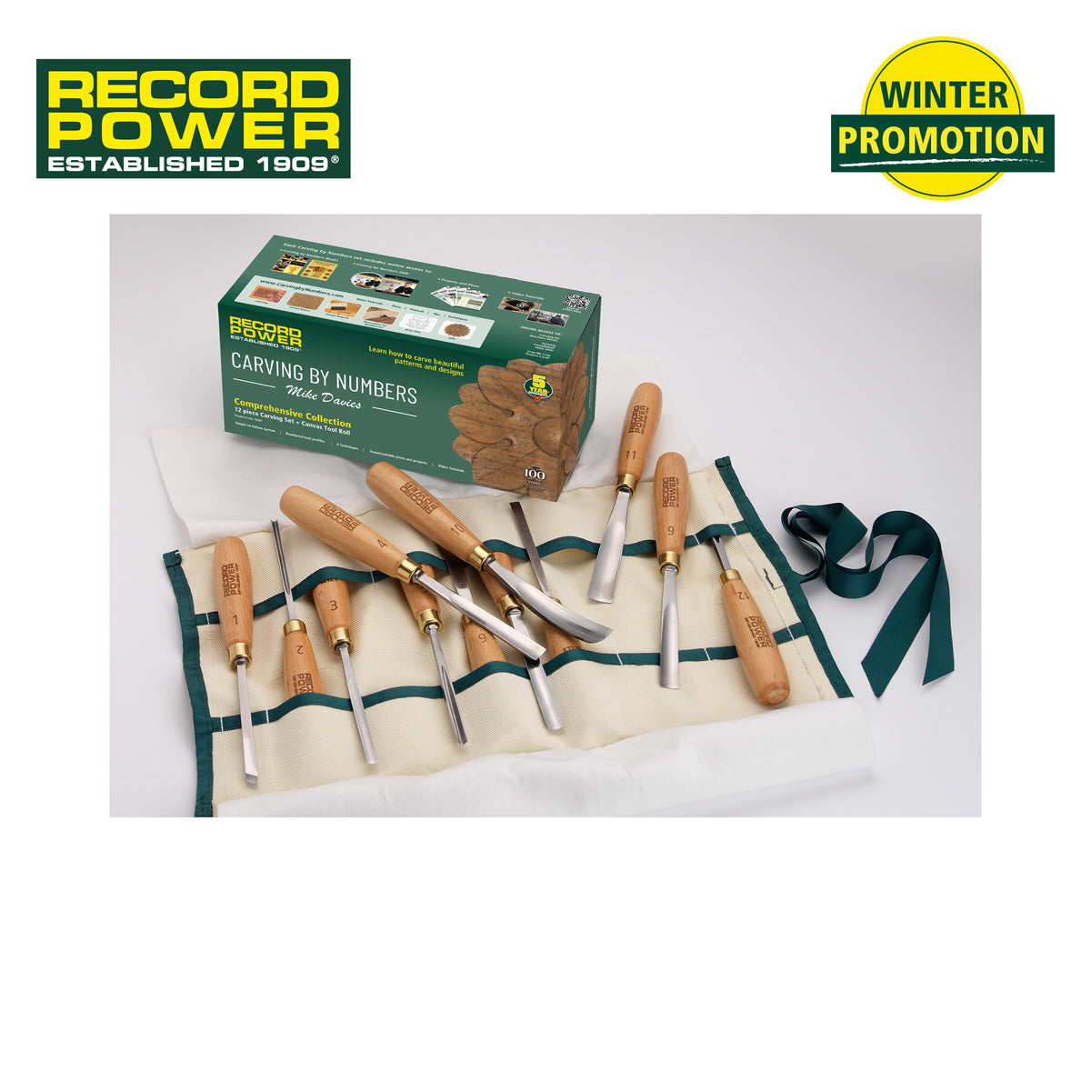 Record Power 12 hluta útskurðarverkfærasett | Vetrartilboð