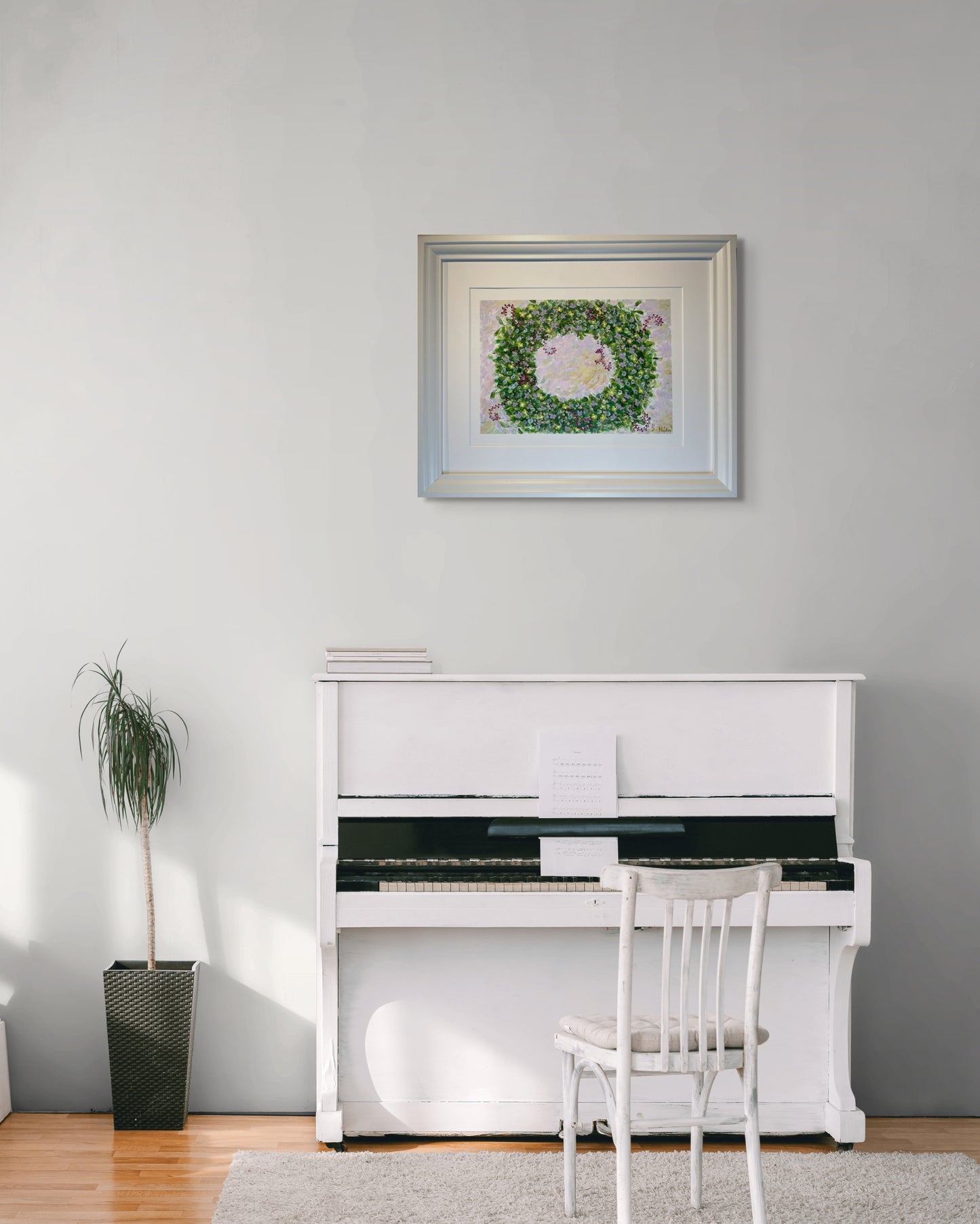 Ljúflingur - 2024, akrýl á pappír 39x29 sm.