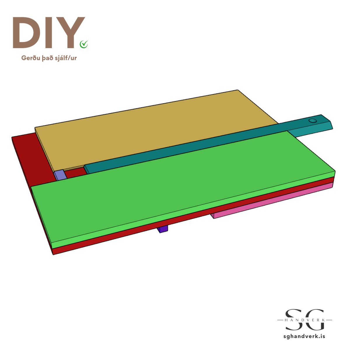 DIY – Hring sniðmát fyrir bandsög | SG Handverk