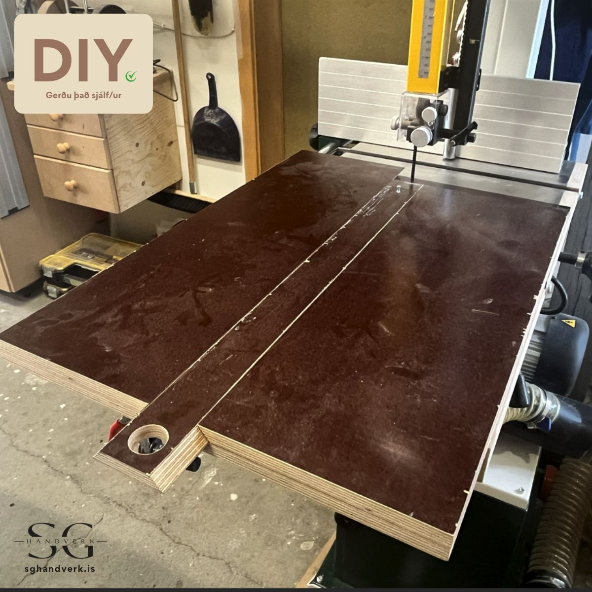 DIY – Hring sniðmát fyrir bandsög | SG Handverk