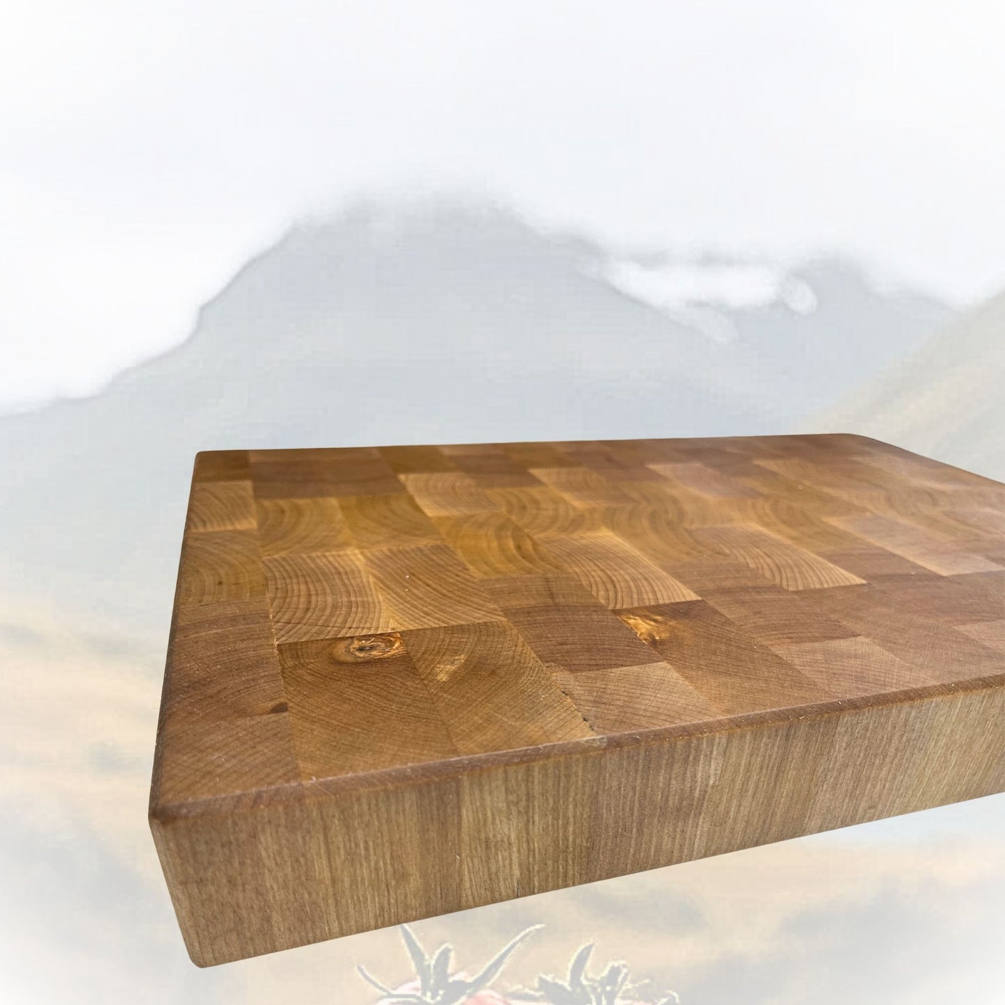 Endatré skurðarbretti úr evrópsku birki – 31 x 30 cm | RÓT