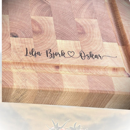 Endatré skurðarbretti úr evrópsku birki – 40 x 30 cm | RÓT