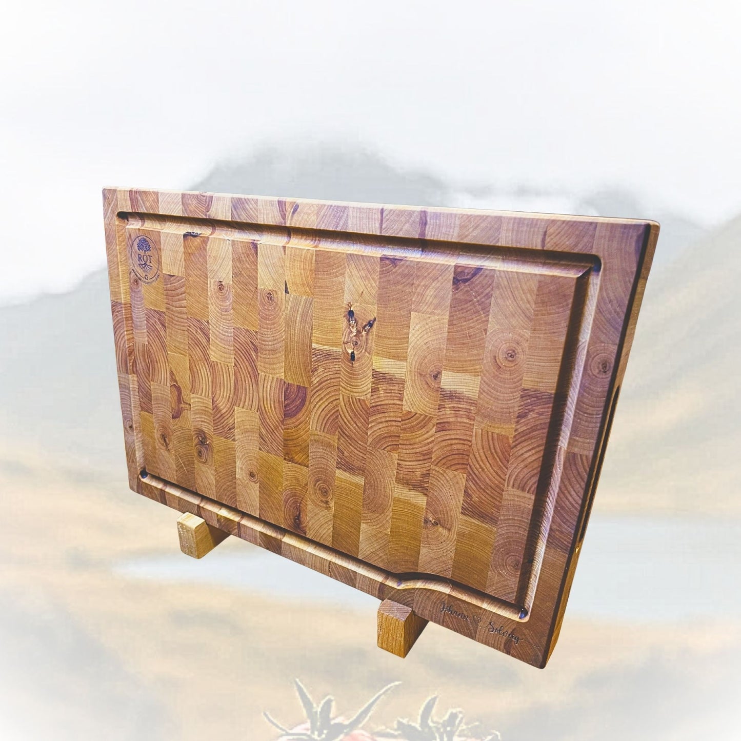 Endatré skurðarbretti úr evrópsku birki – 40 x 30 cm | RÓT