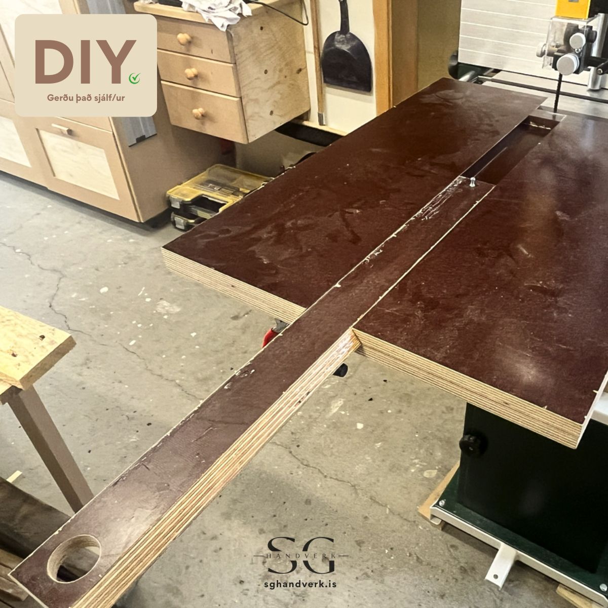 DIY – Hring sniðmát fyrir bandsög | SG Handverk