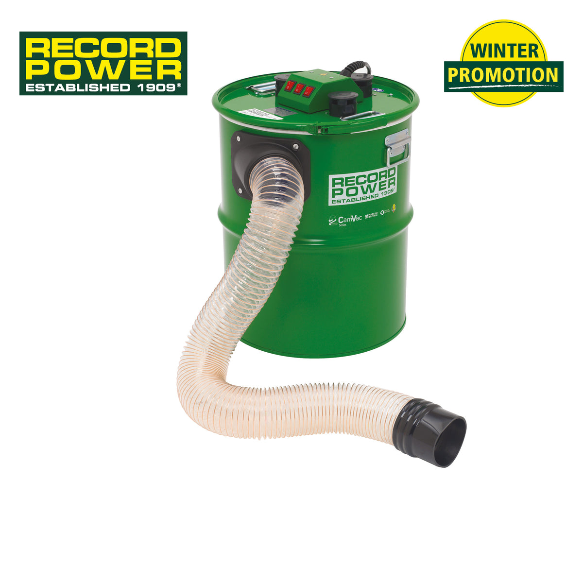 Record Power CGV386-6 CamVac 90 ltr spónsuga | Vetrartilboð