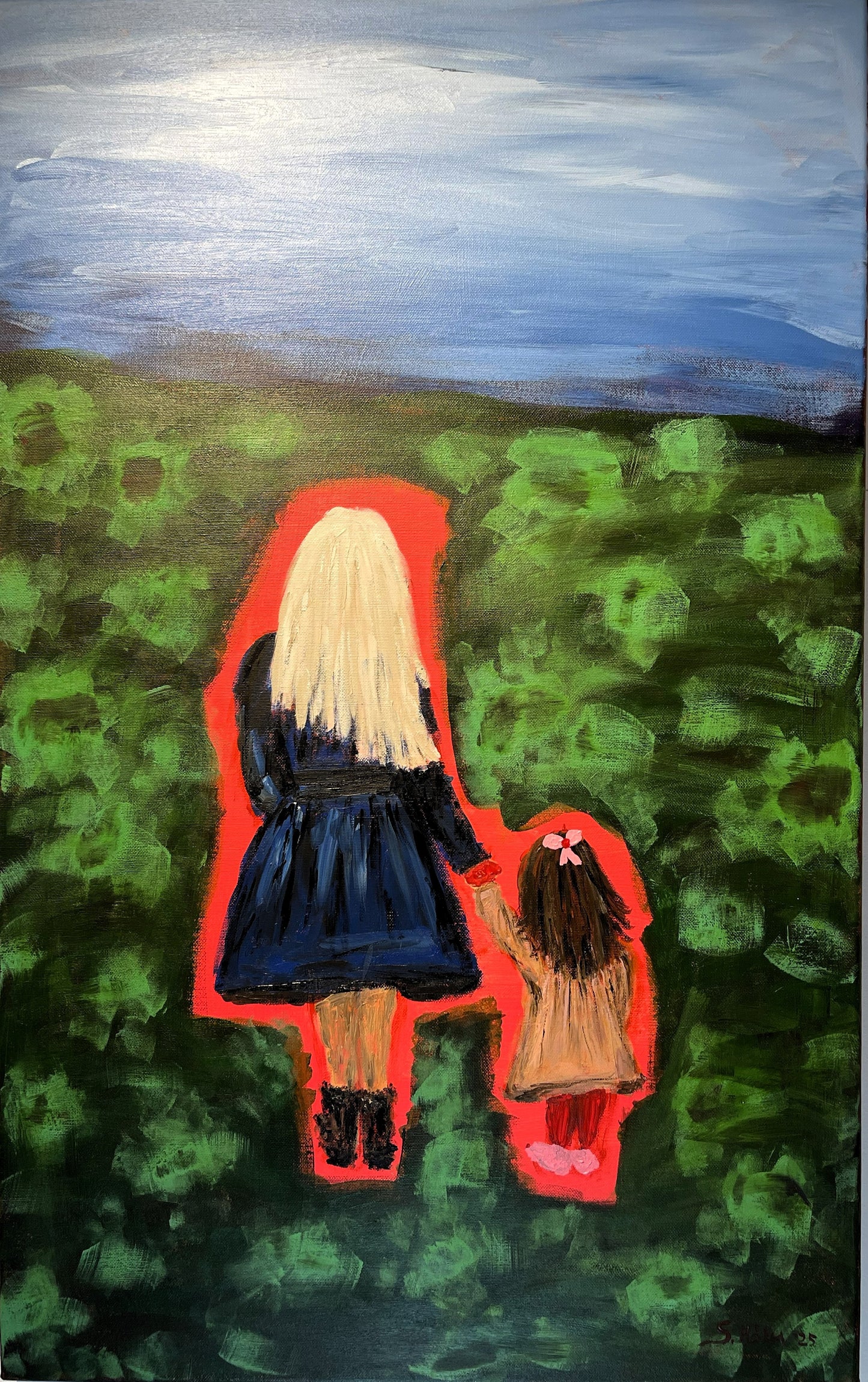 Eilíf ást - 2025, akrýl á striga 50x80 sm.