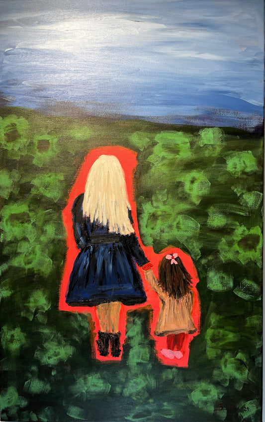 Eilíf ást - 2025, akrýl á striga 50x80 sm.