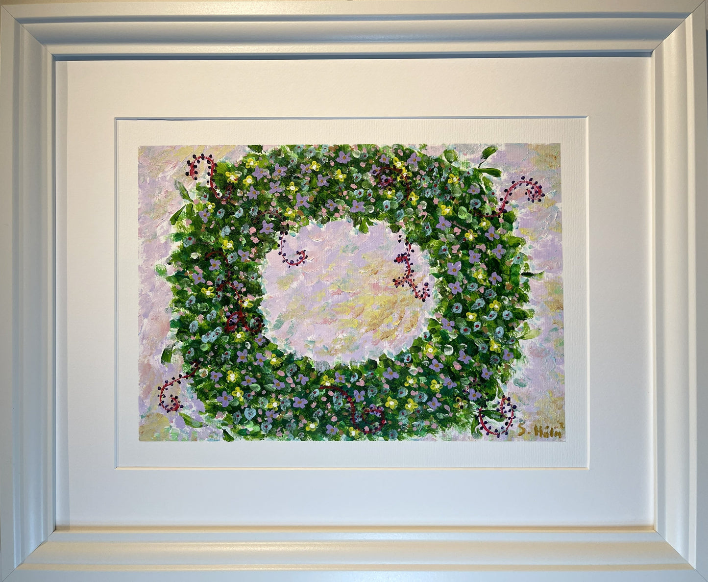 Ljúflingur - 2024, akrýl á pappír 39x29 sm.