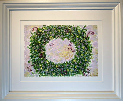 Ljúflingur - 2024, akrýl á pappír 39x29 sm.