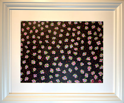 Svartur - 2024, akrýl á pappír 39x29 sm.