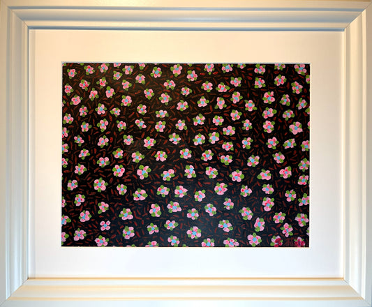 Svartur - 2024, akrýl á pappír 39x29 sm.