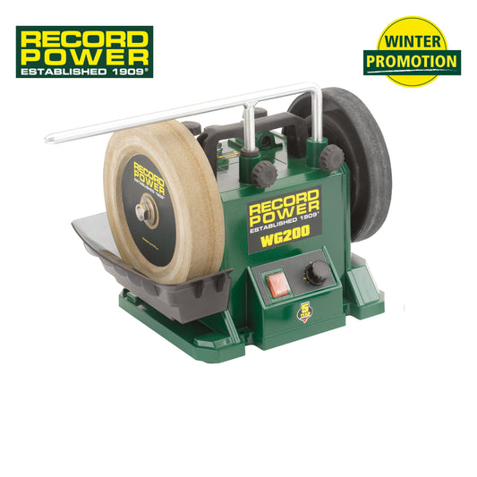 Record Power WG200 vatnsbrýningarvél 200 mm | Vetrartilboð