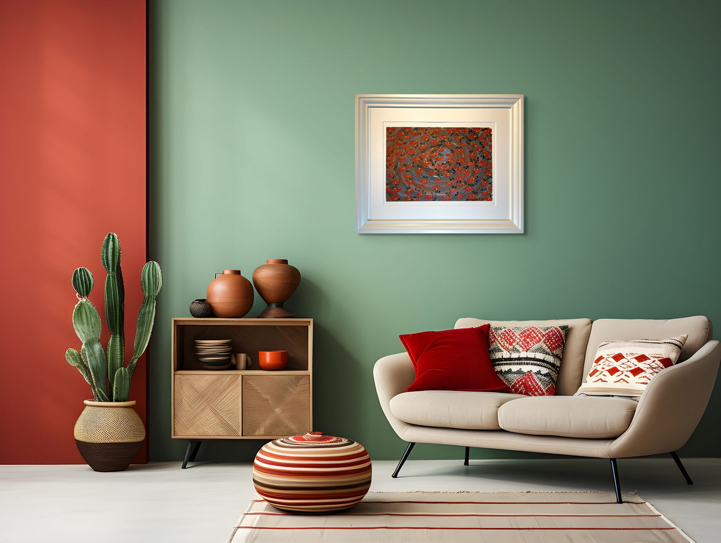 Fiðrildi - 2024, akrýl á pappír 39x29 sm.