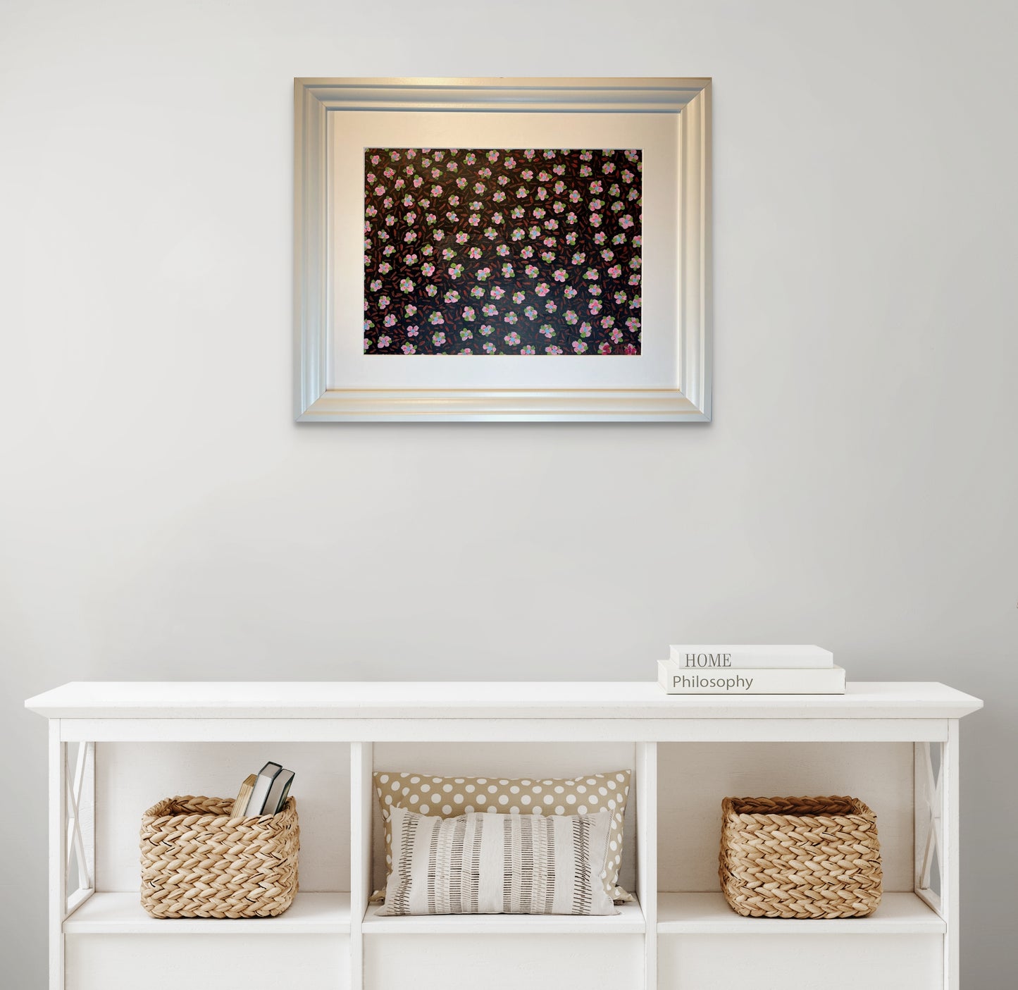 Svartur - 2024, akrýl á pappír 39x29 sm.