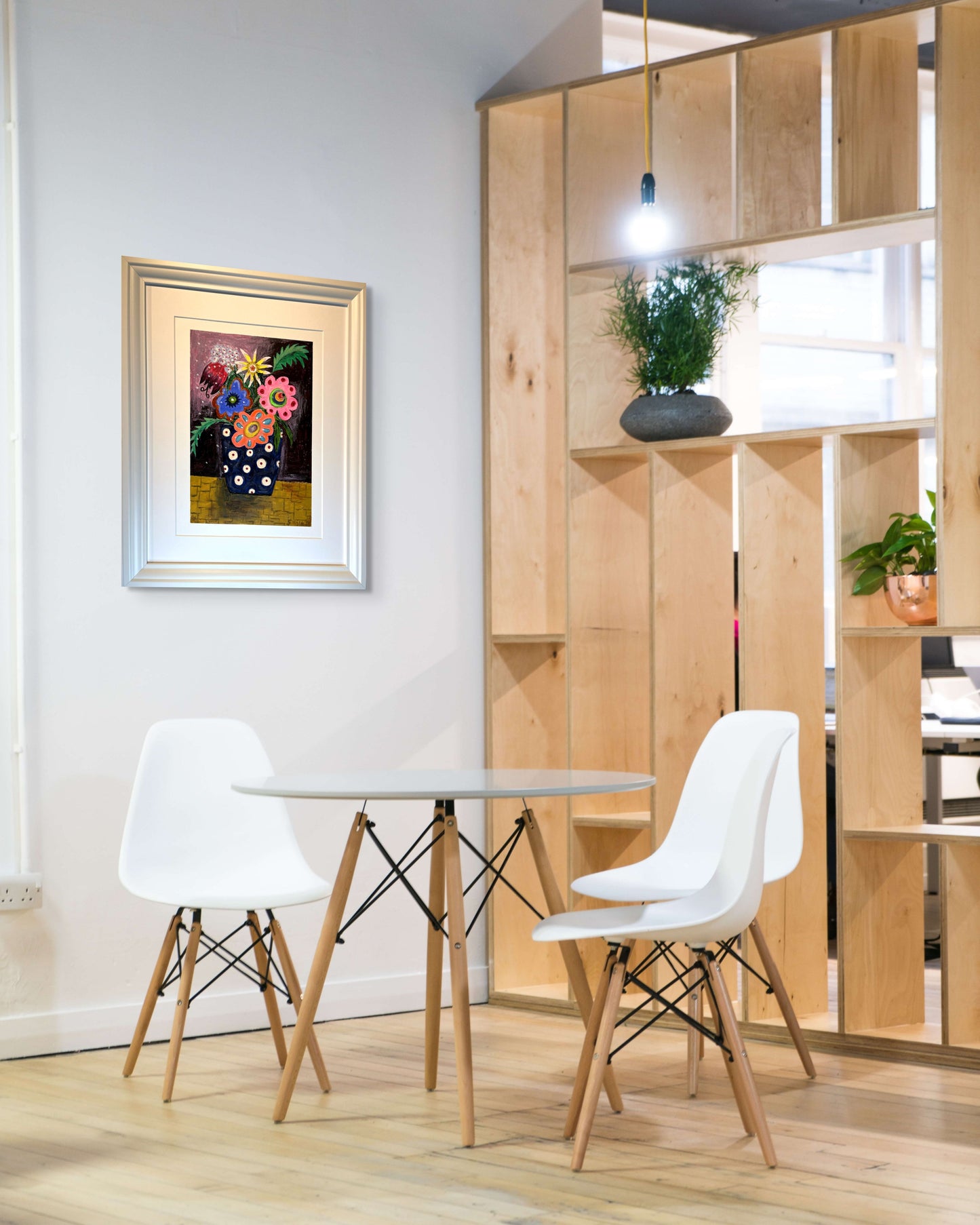 Villiblóm - 2024, akrýl á pappír 29x39 sm.