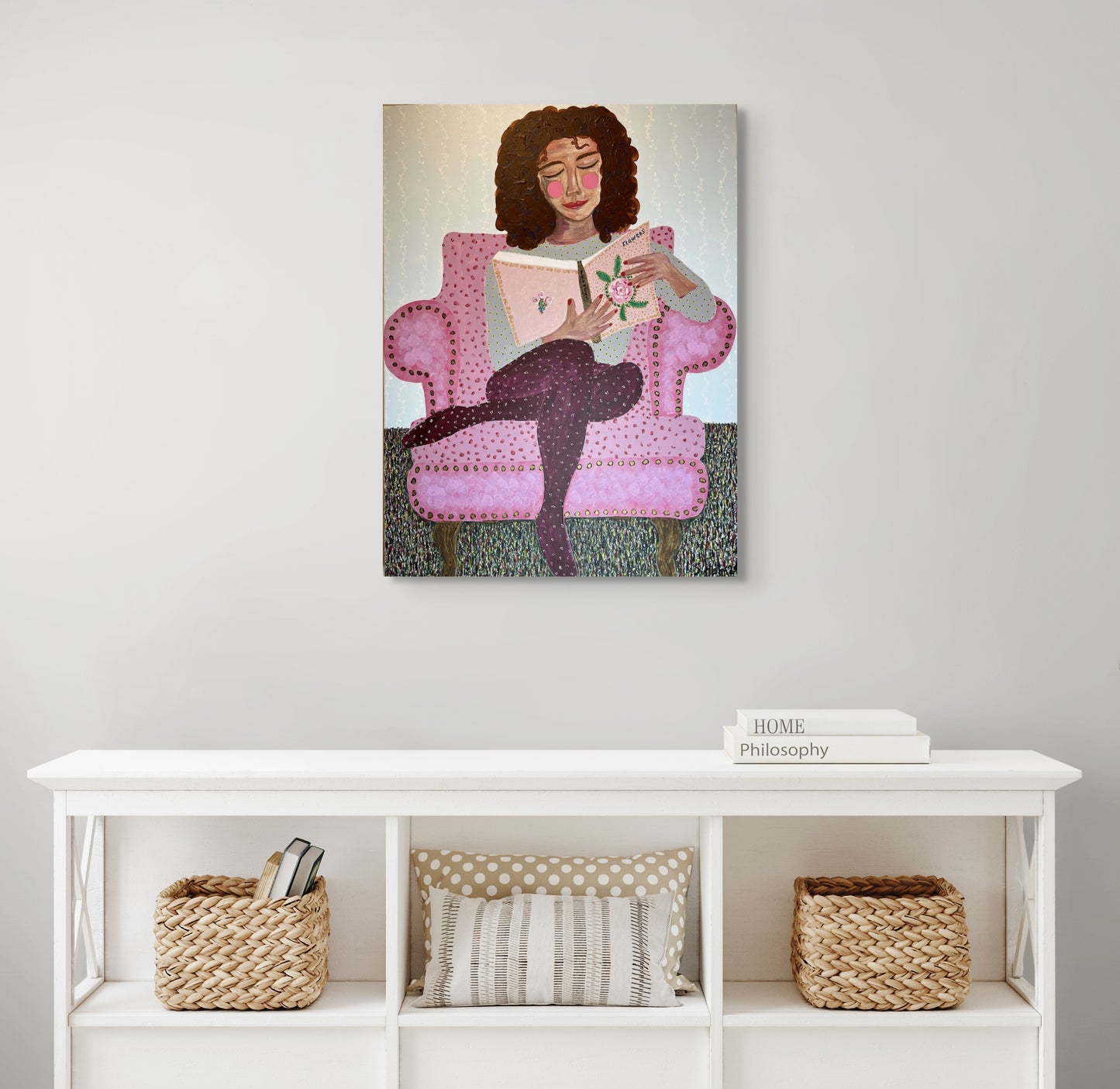 Yndislestur - 2025, akrýl á striga 60x80 sm.